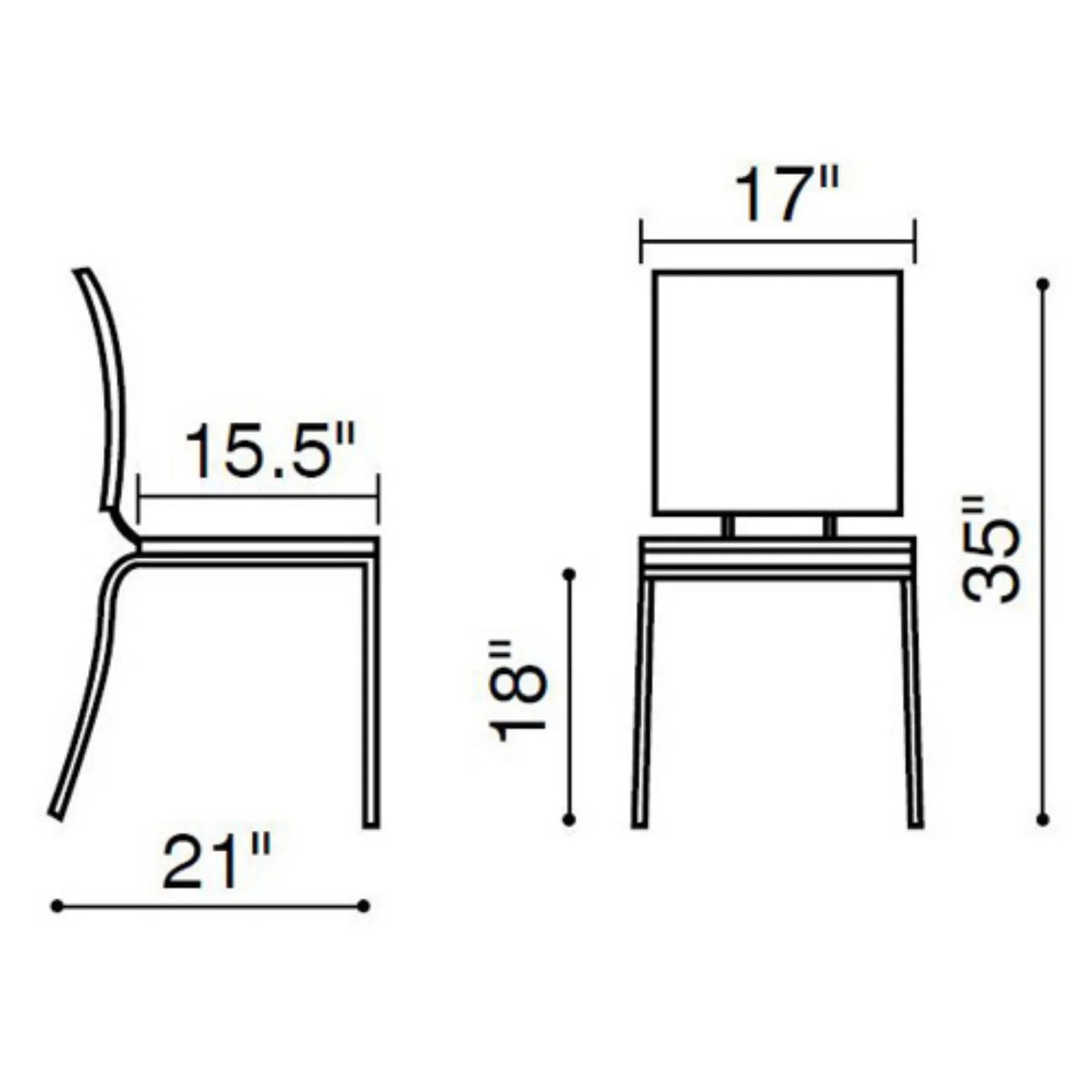 Dining Chair Set of 4 Q299
