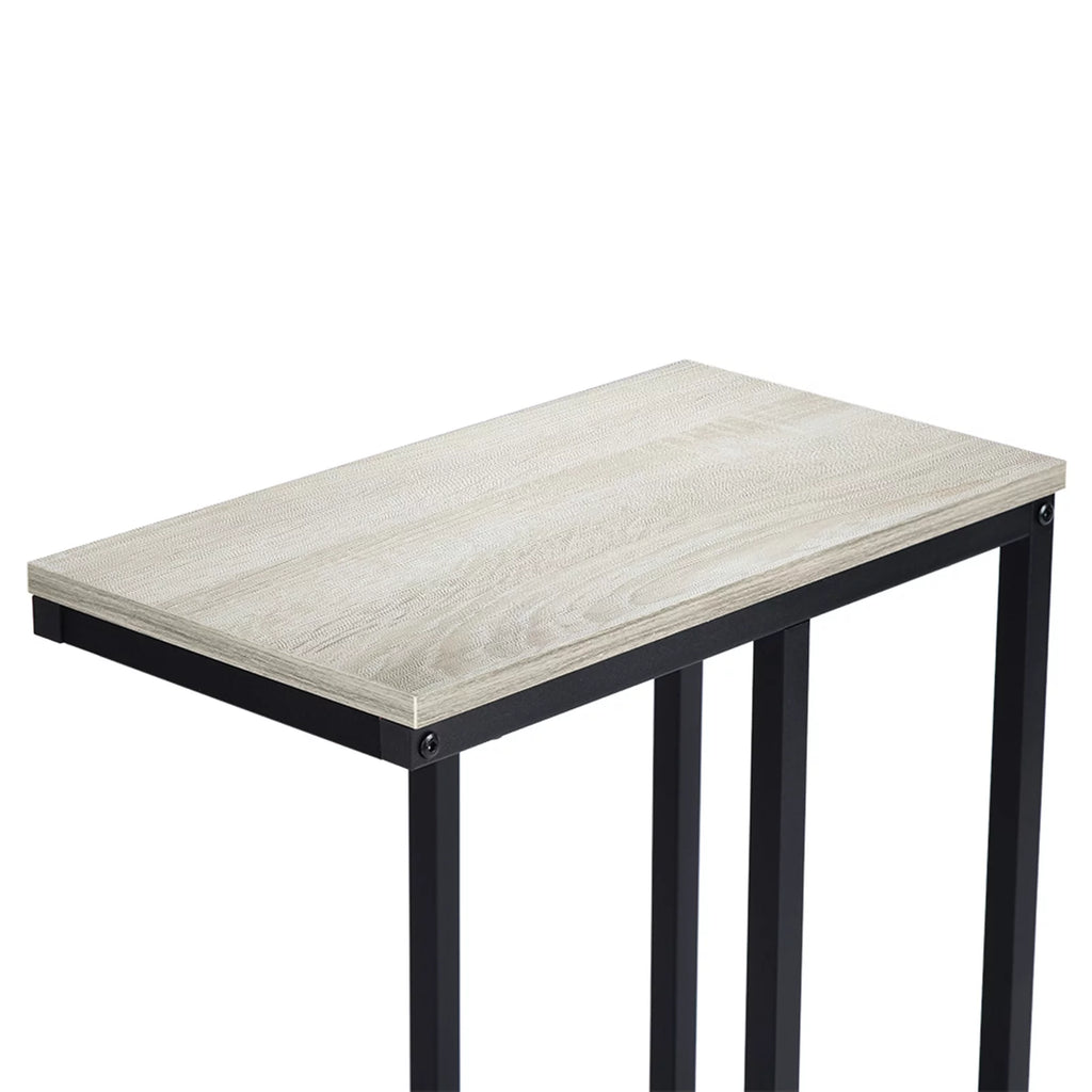 Coffee Table, Iron Sofa Accent Table Wood Grain P4102