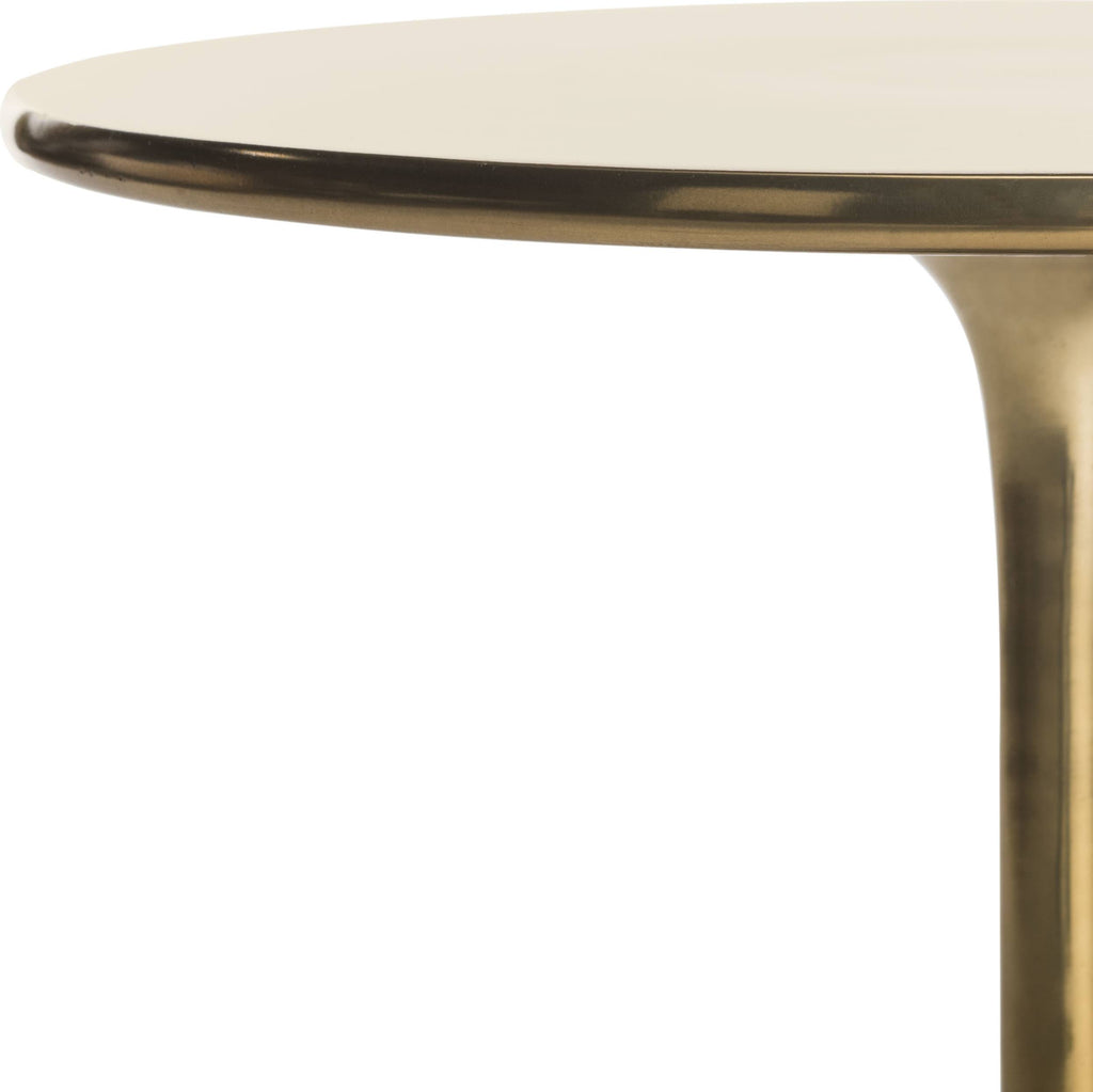 Antique Brass Round Side Table T67680