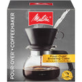 6 Cup Pour-Over Cone Coffee Maker with Glass Carafe J303931