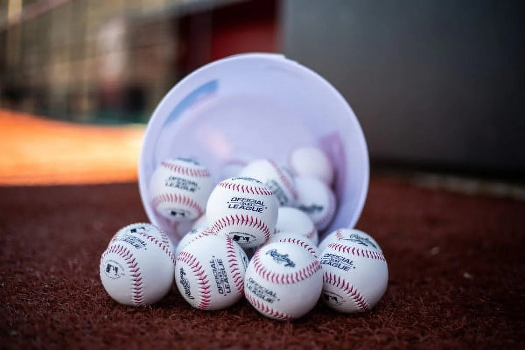 (24 Pack) Rawlings Bucket of Official League Recreational Grade OLB3 Baseballs X44625