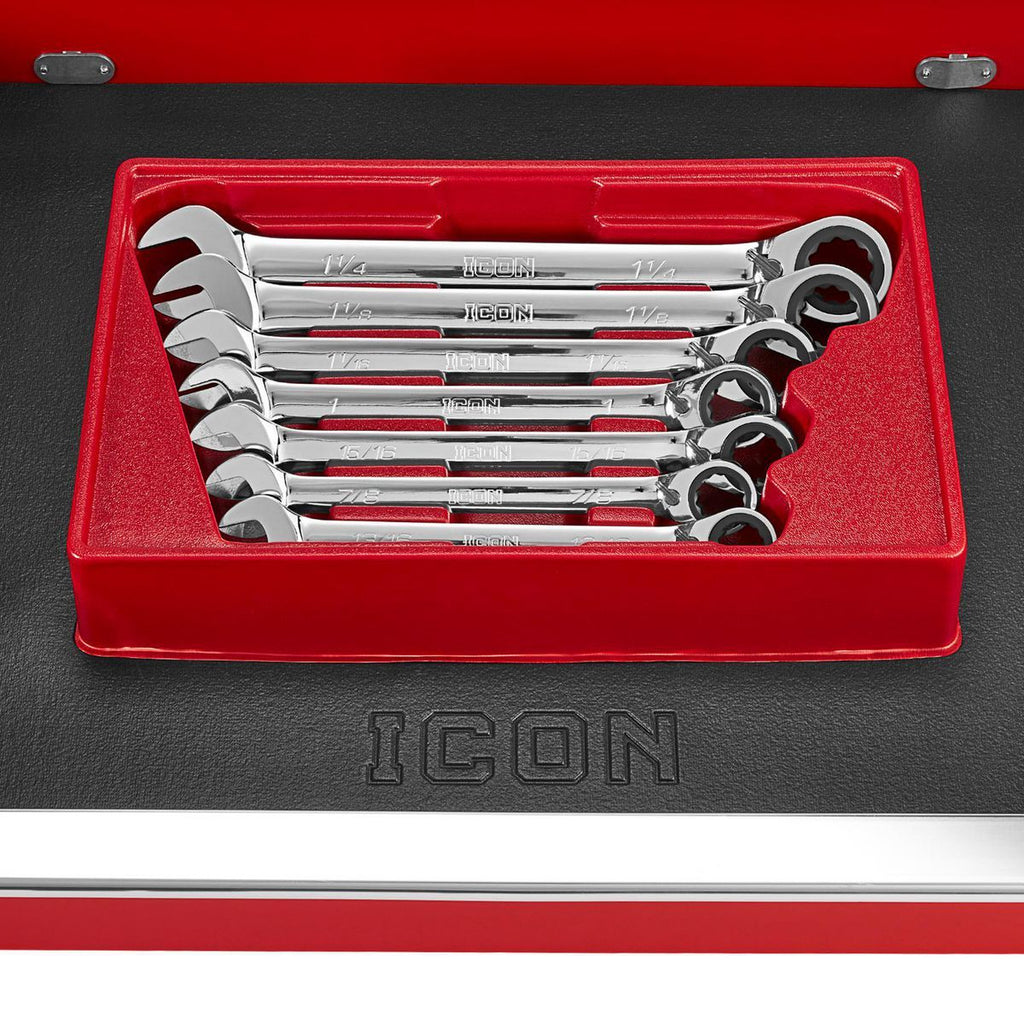 7-Piece Reversible Ratcheting Combination Wrench Set N967
