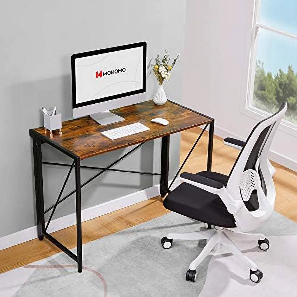 Folding Computer Desk Brown L153941