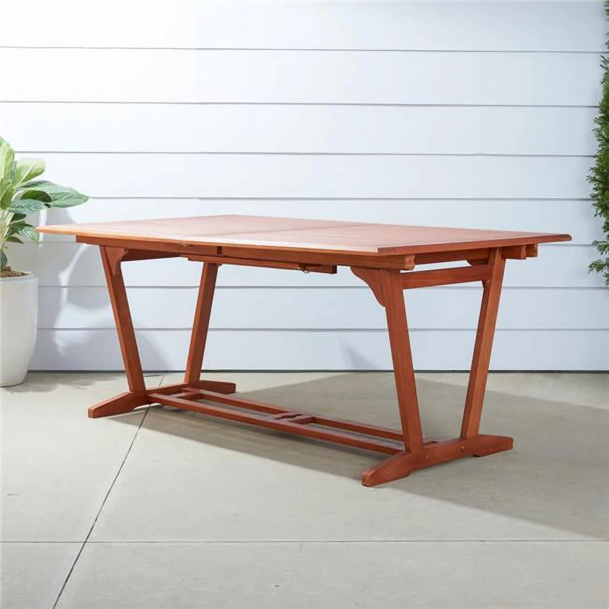 Sienna Brown Extendable Dining Table E748582