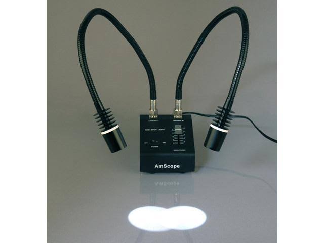 3.5X-180X Zoom Stereo Microscope with Gooseneck LED Lights K645
