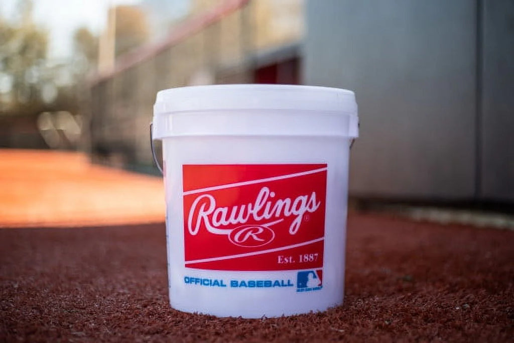 (24 Pack) Rawlings Bucket of Official League Recreational Grade OLB3 Baseballs X44625