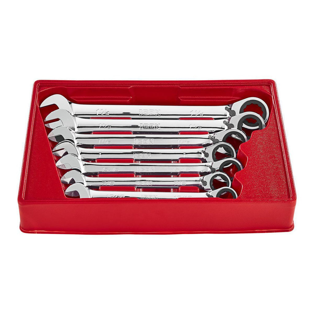 7-Piece Reversible Ratcheting Combination Wrench Set N967