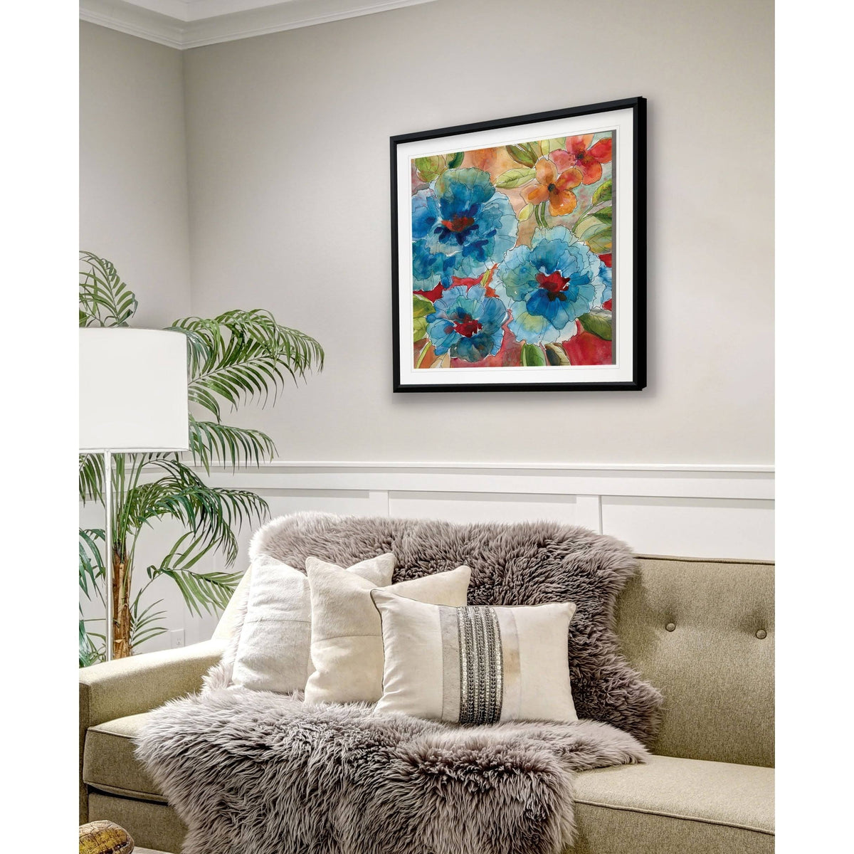Framed Giclee Print 16x16 V10355