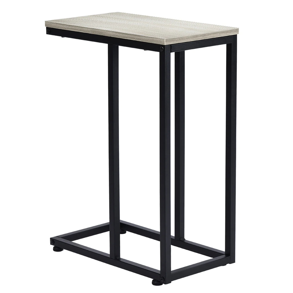 Coffee Table, Iron Sofa Accent Table Wood Grain P4102