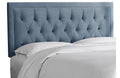 Velvet Tufted Headboard Twin Gray P793107
