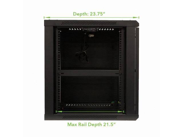 12U Wall Mount Network Server Cabinet Rack Enclosure L85255