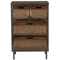 4-Drawer Storage Unit Teak A227