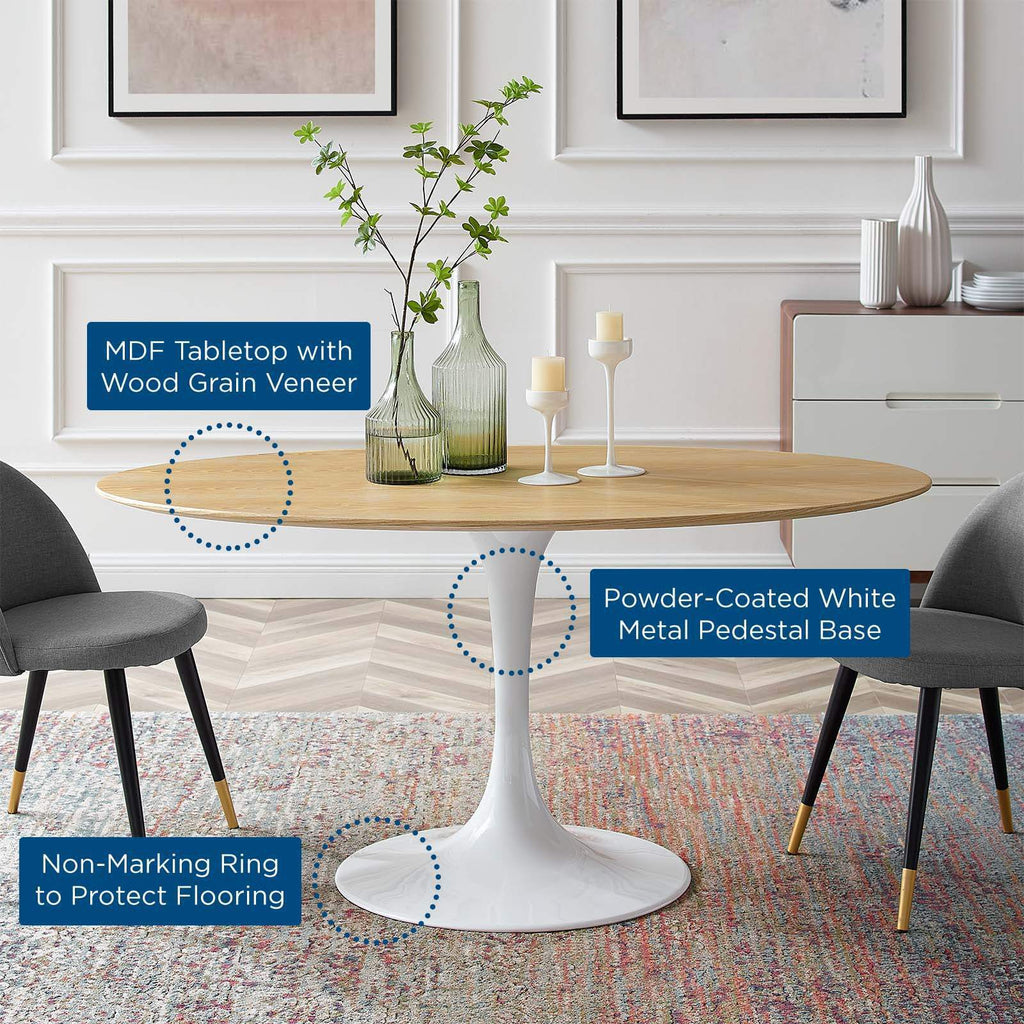 Oval Natural Wood Grain Dining Table G889659