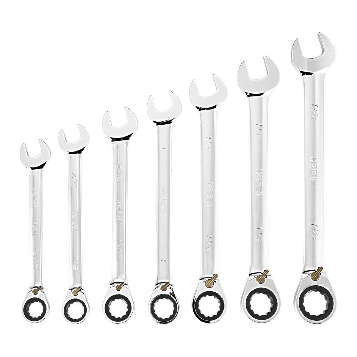 7-Piece Reversible Ratcheting Combination Wrench Set N967