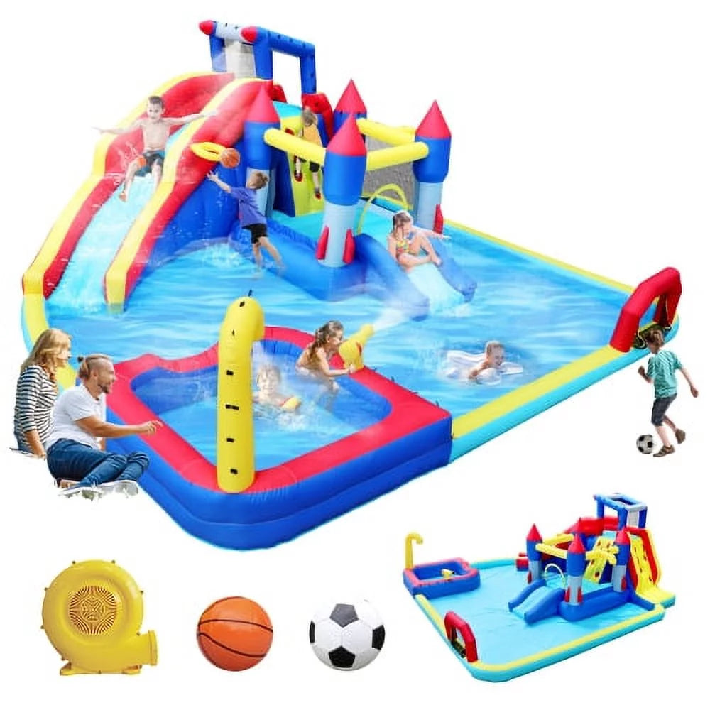 10 in1 Inflatable Water Park with Splash Pool I786069