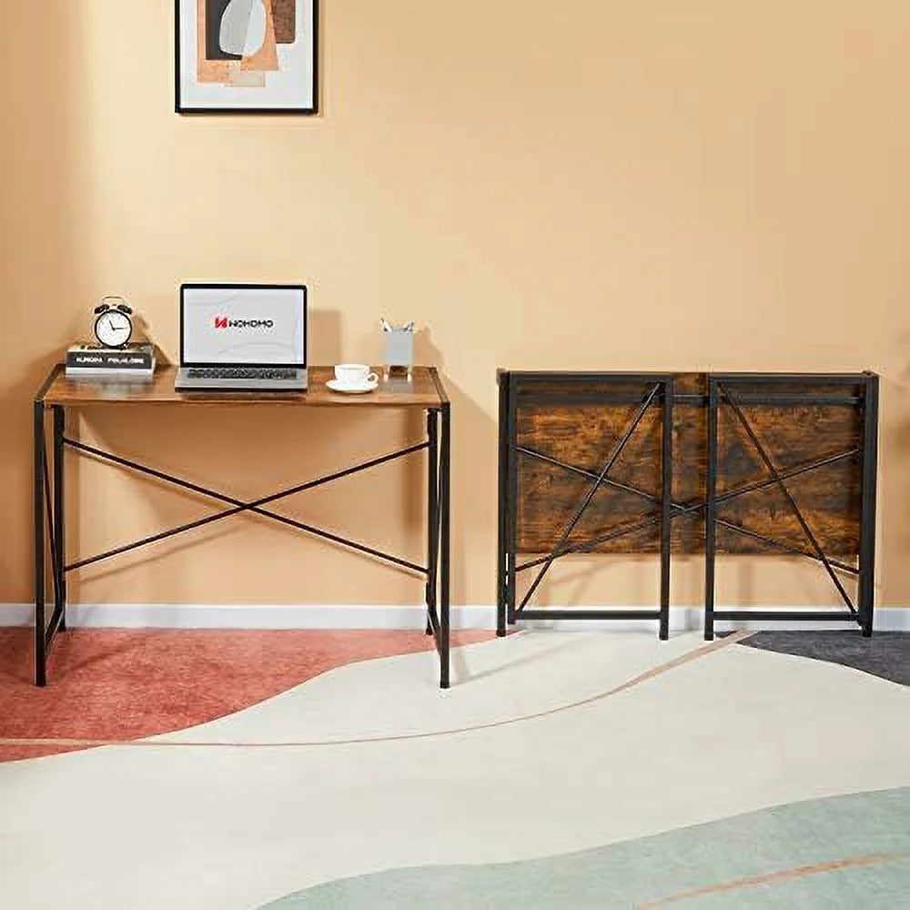 Folding Computer Desk Brown L153941