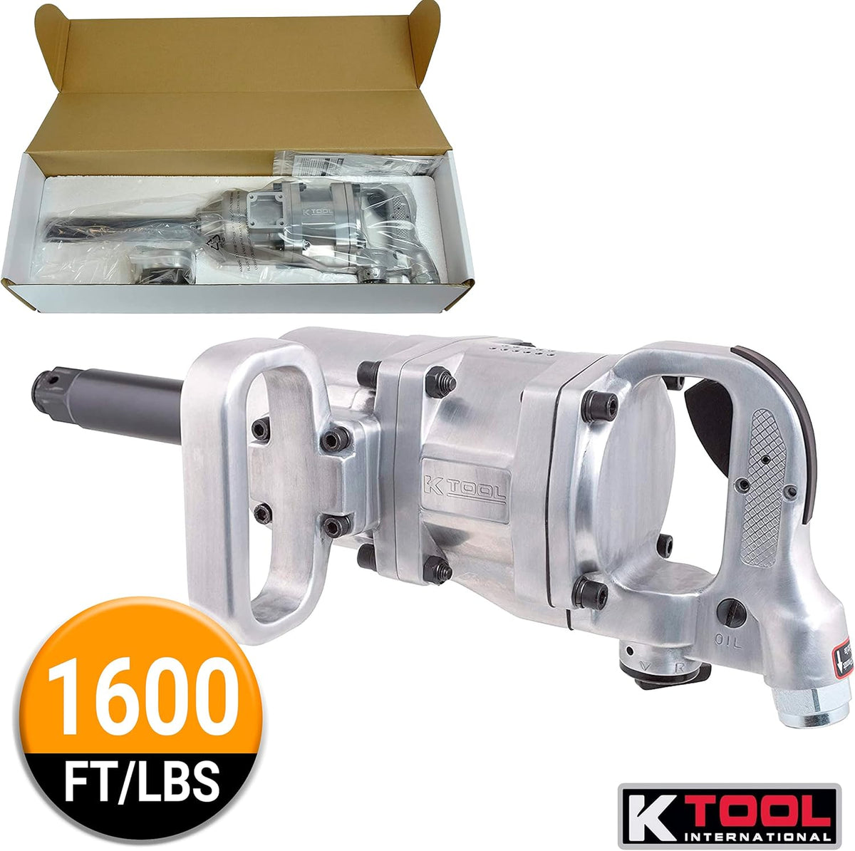 1 inch Drive Air Impact Wrench with 6 inch Anvil Extension P569