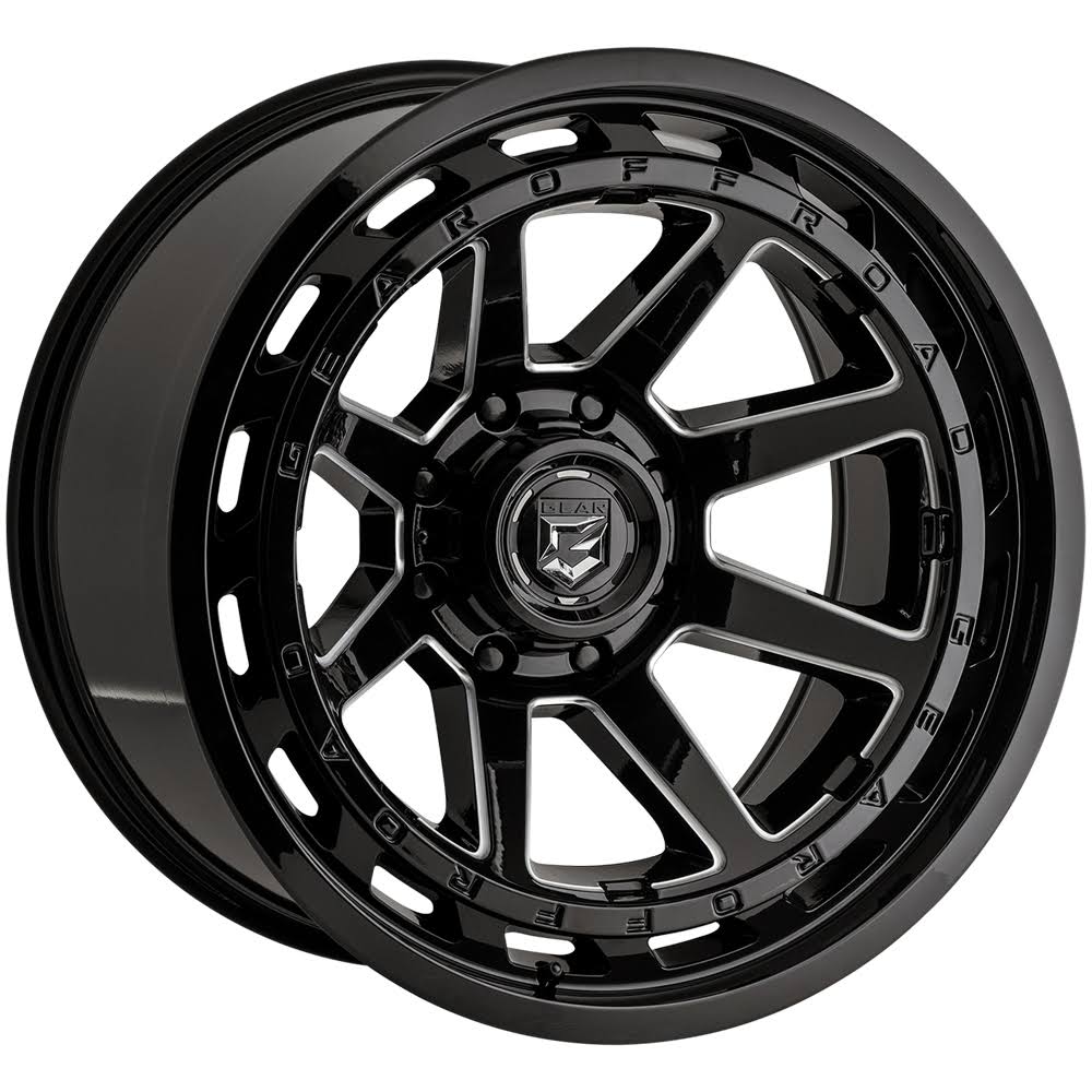 22x12 Black Off Road Wheels D758
