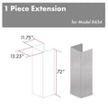 72 in. Stainless Steel Extended Chimney D6083