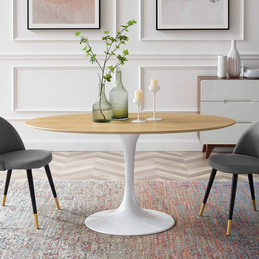 Oval Natural Wood Grain Dining Table G889659