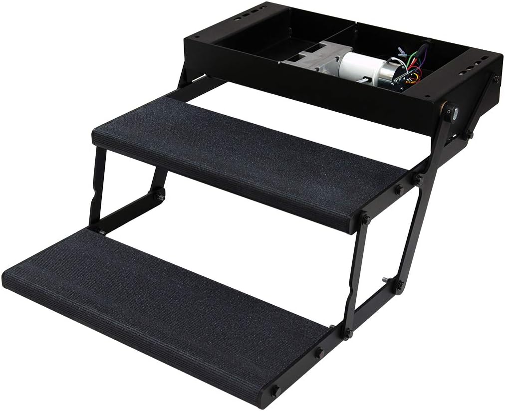 24" Double Power RV Step with Switch and Harness W134989