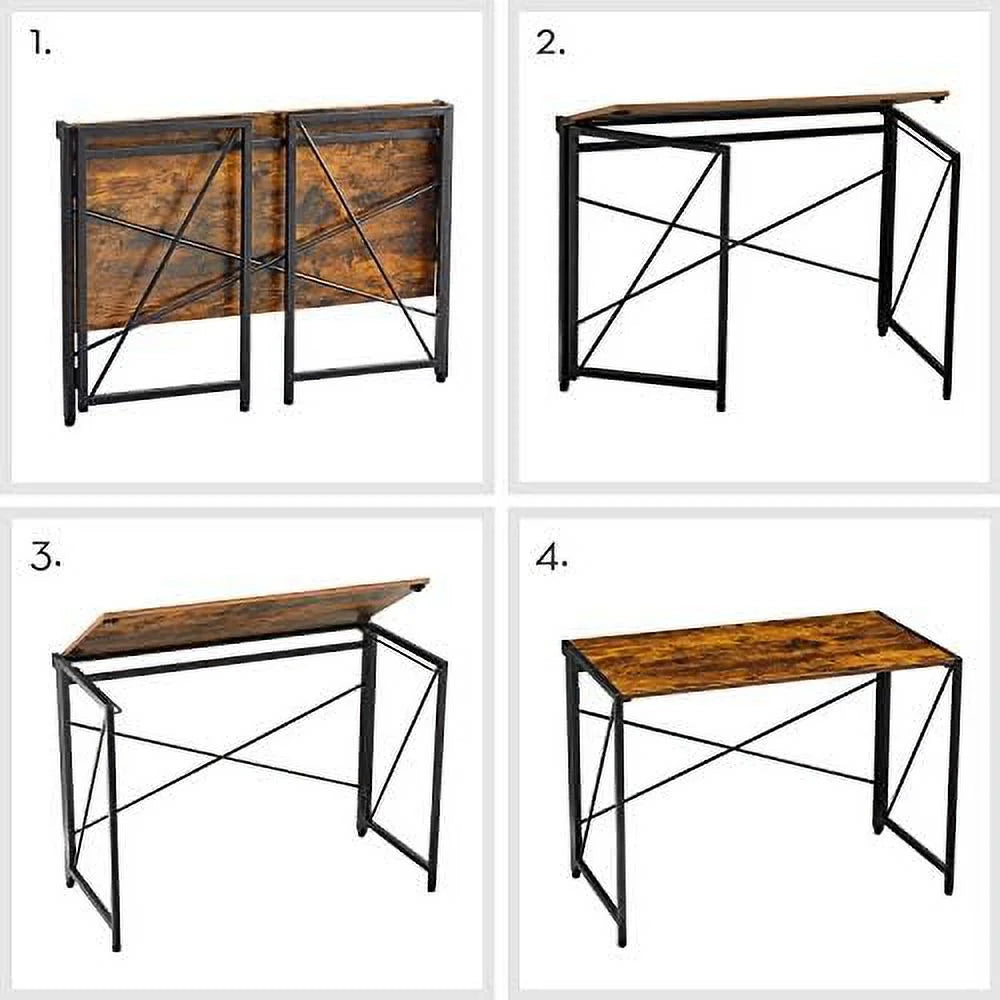 Folding Computer Desk Brown L153941