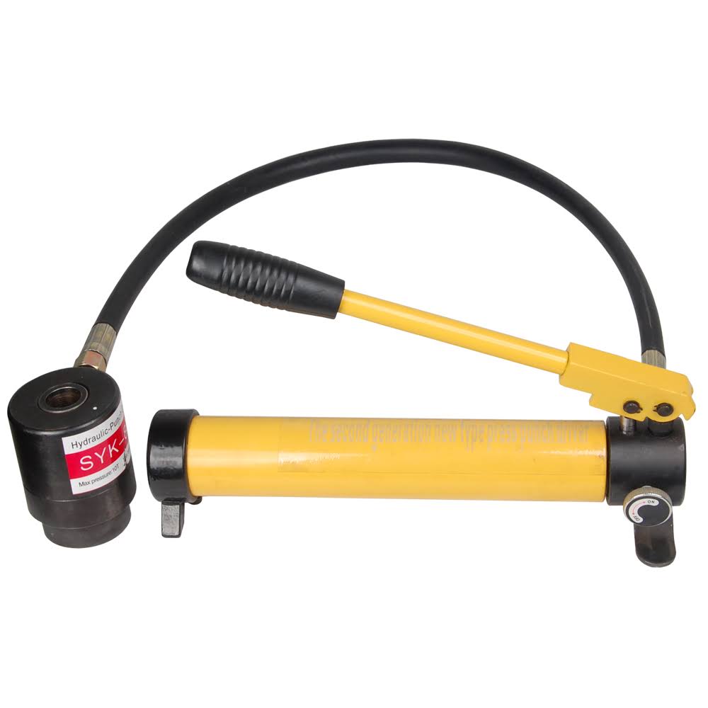 10 Ton 6 Die Hydraulic Knockout Punch Tool Kit with Case U4128
