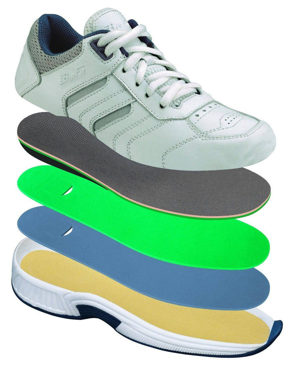 White Leather Men&s Shoes K826