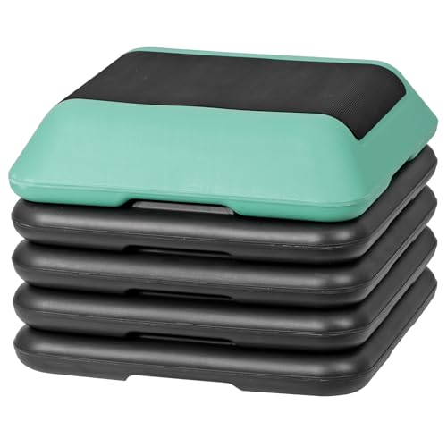 16" x 16" Adjustable Aerobic Stepper with 4 Risers, Green S34967