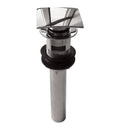 1-1/4x22 Square Press Pop-Up Drain with Overflow O968