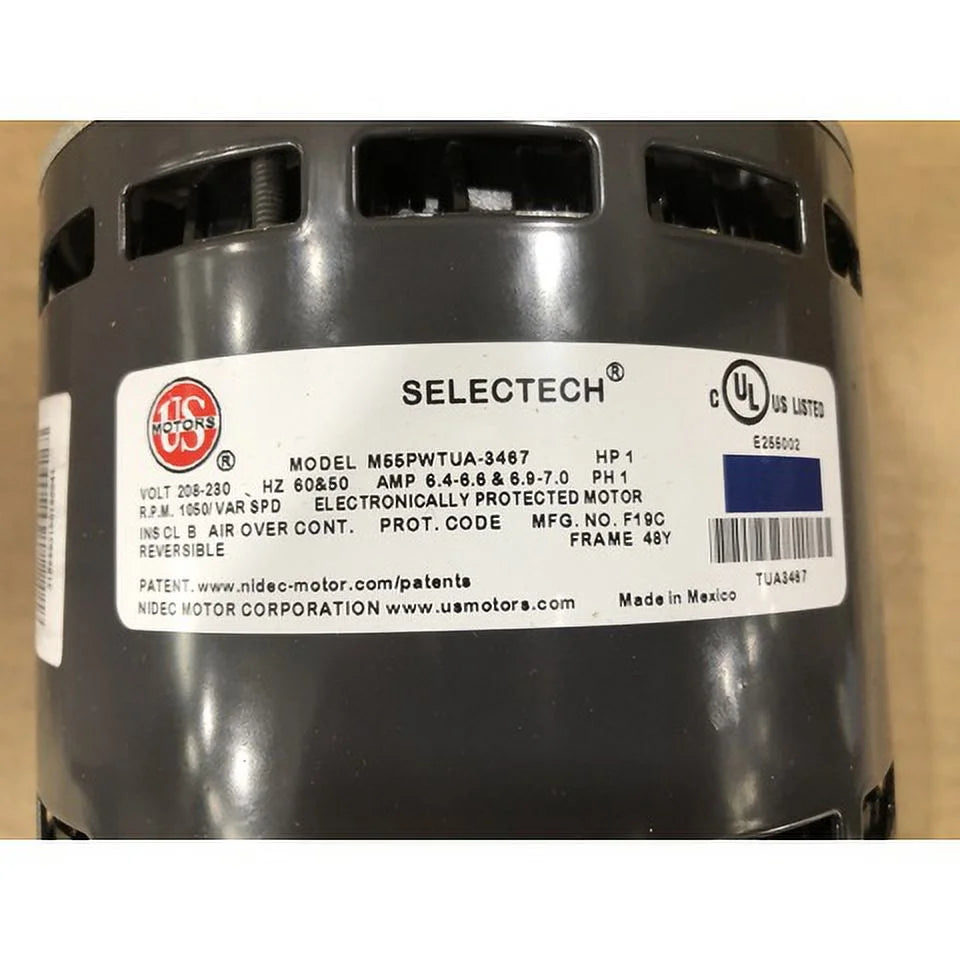 1 HP Direct Drive ECM Blower Motor 208-230/50-60/1 RPM 1050 Variable Speed M932613
