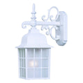 1 Light Textured White Outdoor Wall Mount Light Fixture B699178