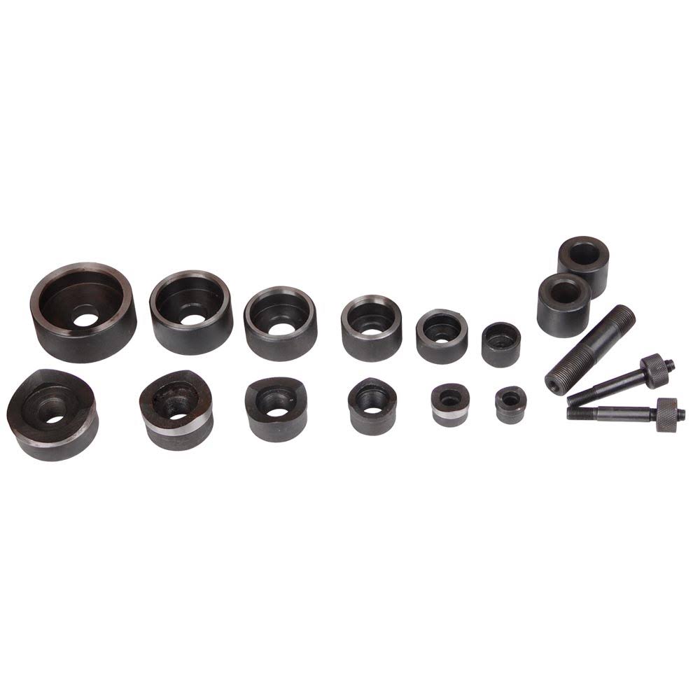 10 Ton 6 Die Hydraulic Knockout Punch Tool Kit with Case U4128