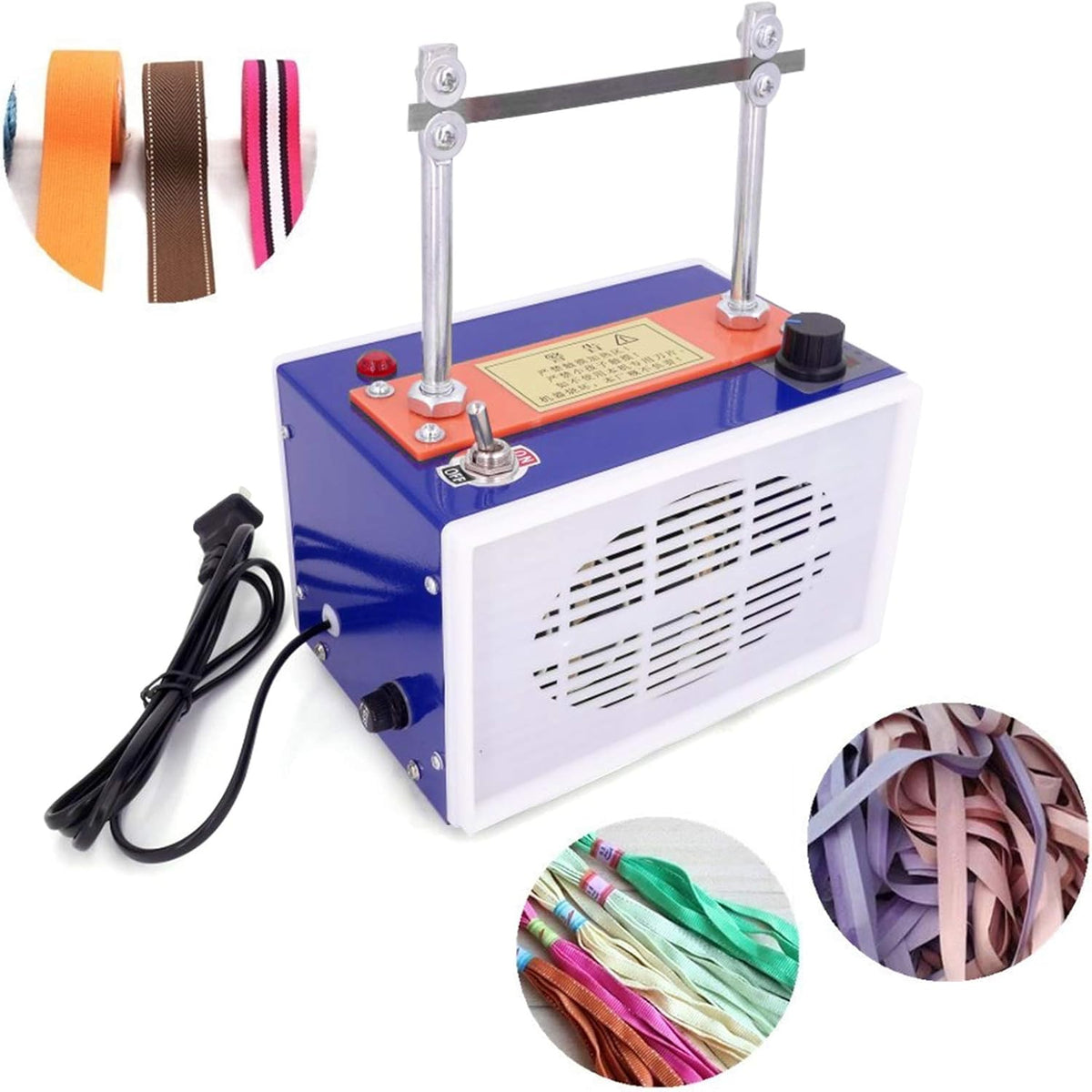 110V Desktop Ribbon Cutting Machine with 3pcs Blade T551764