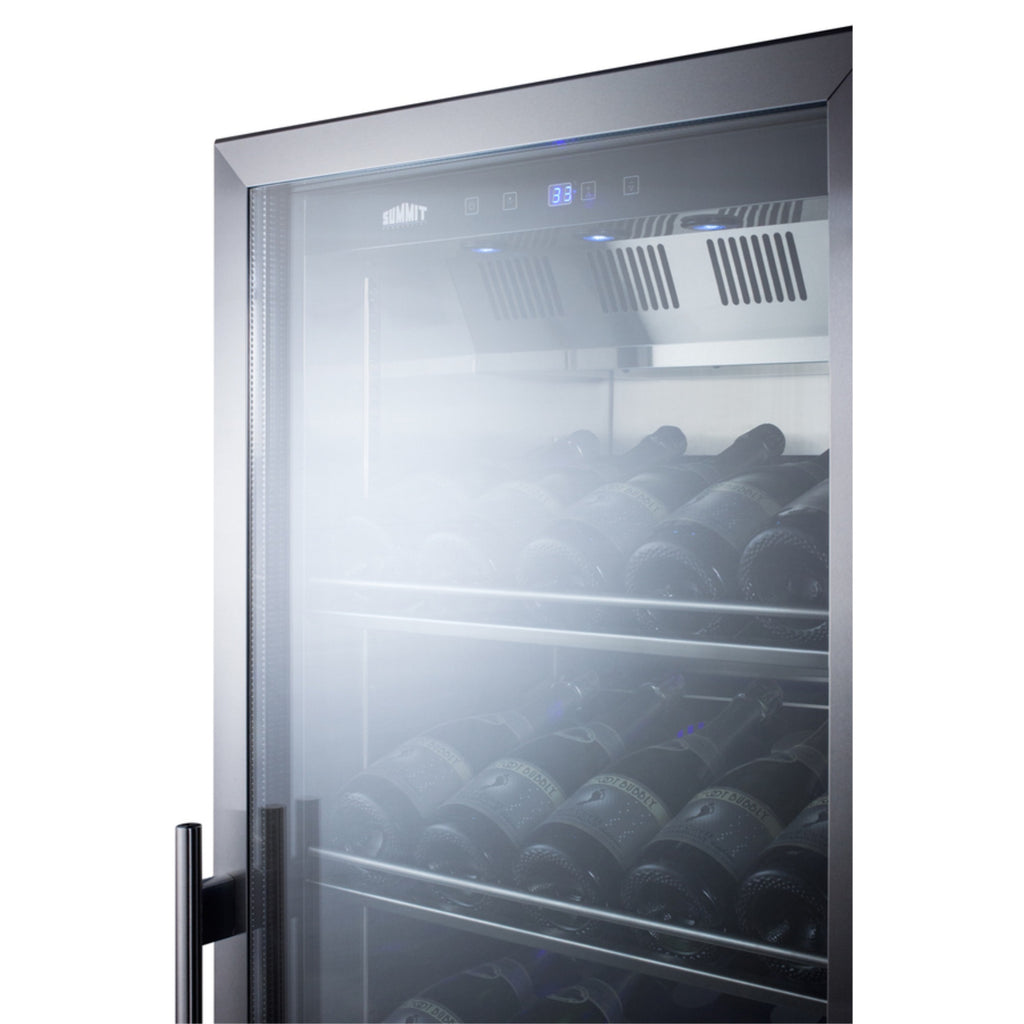 Commercial full-size wine cellar with champagne style shelving T8693
