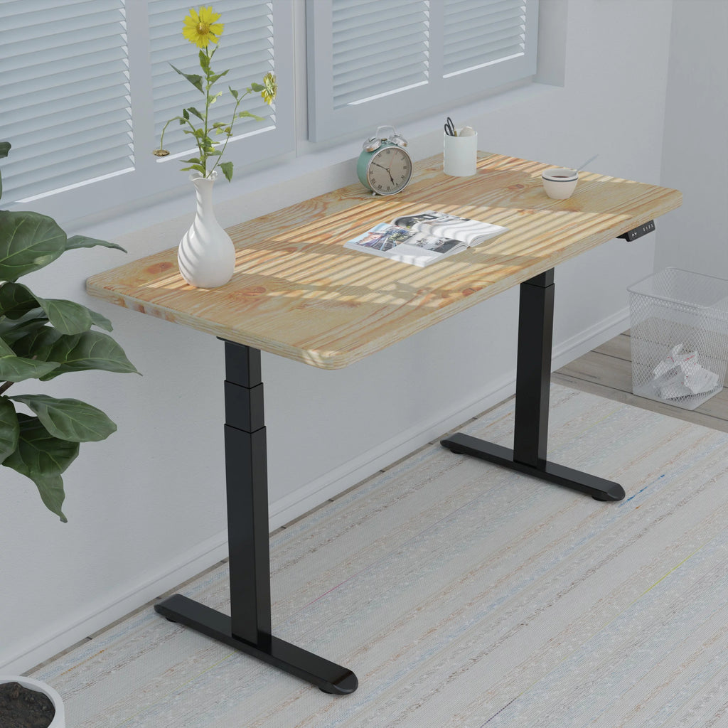 White Electric Stand up Desk Frame C387