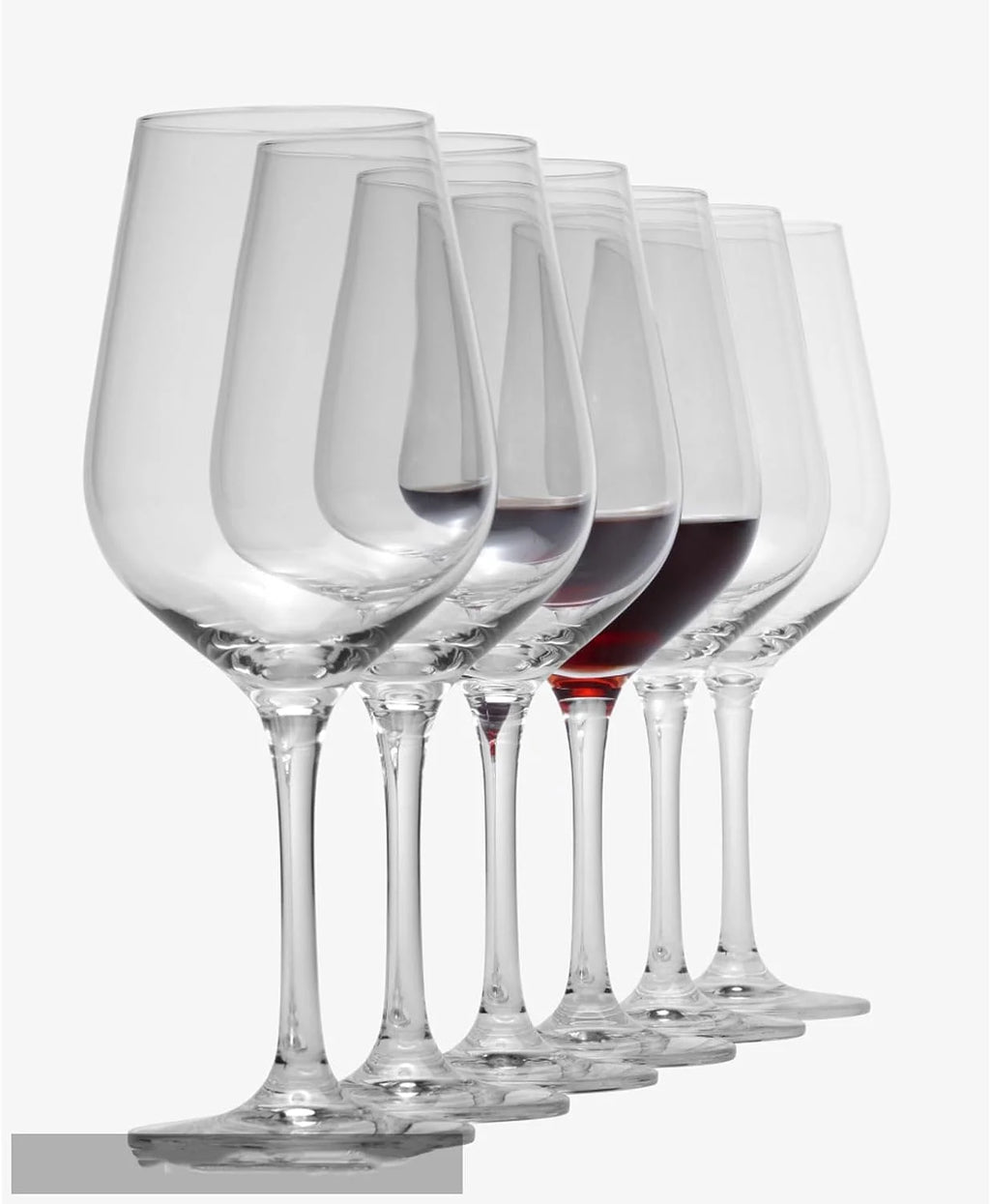 Set of 4 12 Ounce Crystal Wine Glasses L668
