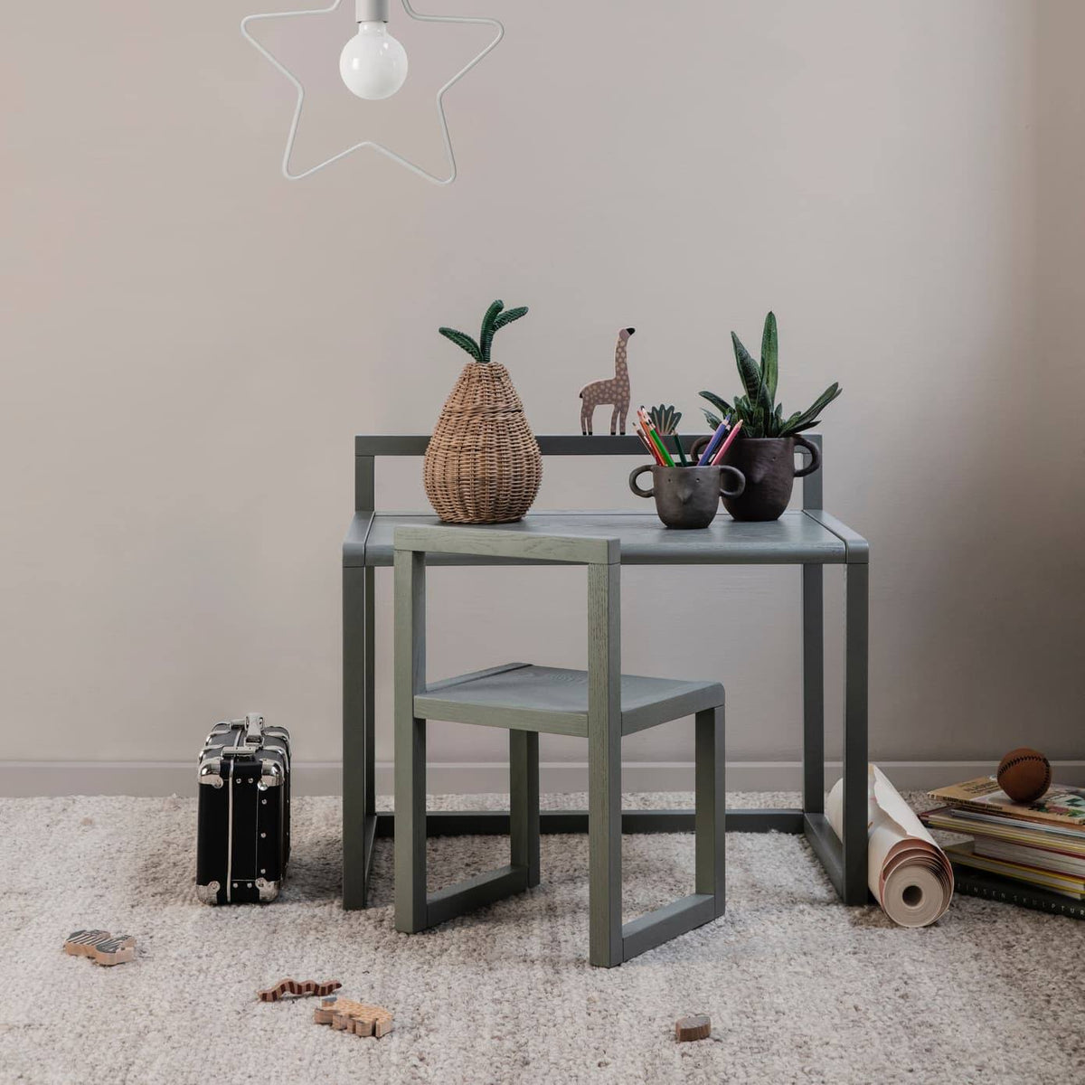 Grey Little Architect Desk I5858