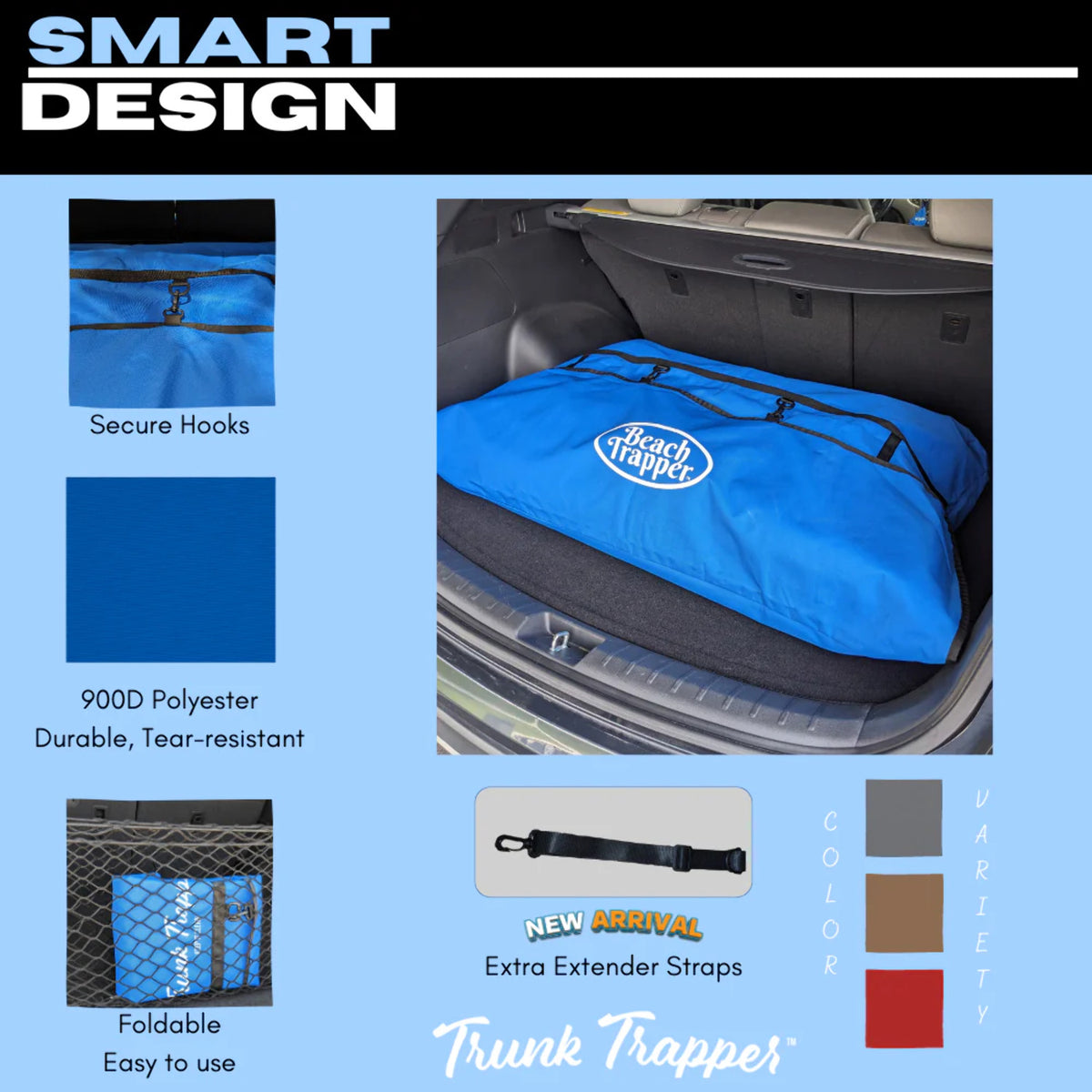 Beach Blue Trunk Storage Bag Y915568