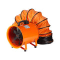 10 in. Heavy-Duty Portable Blower Fan with Duct Hose Q168
