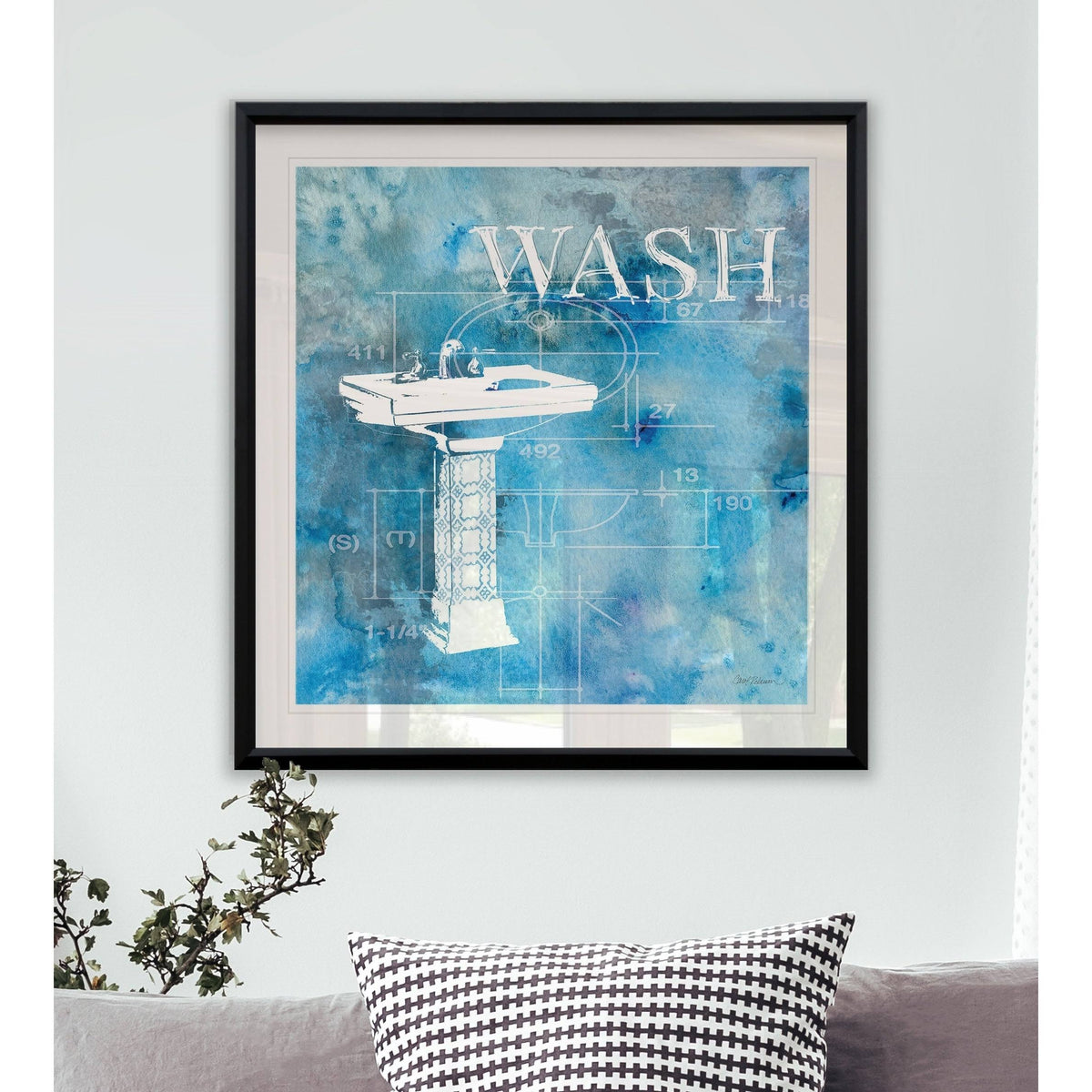 Framed Giclee Print 16x16 V10355