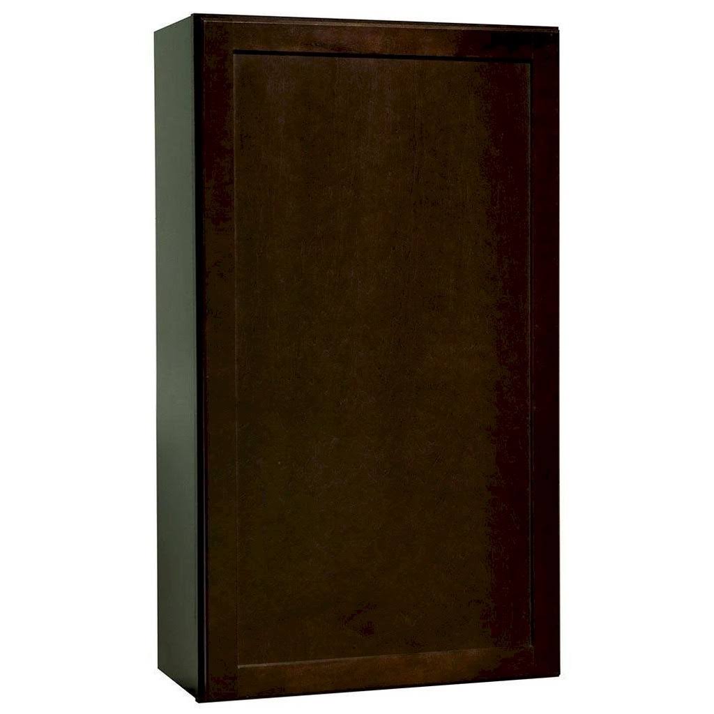Shaker Assembled Wall Kitchen Cabinet in Java T2412
