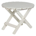 Eggshell White Adirondack Round Folding Table M609