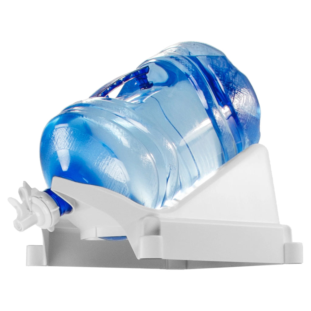 White Plastic Countertop Water Bottle Dispenser V528