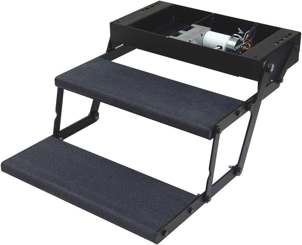 24" Double Power RV Step with Switch and Harness W134989