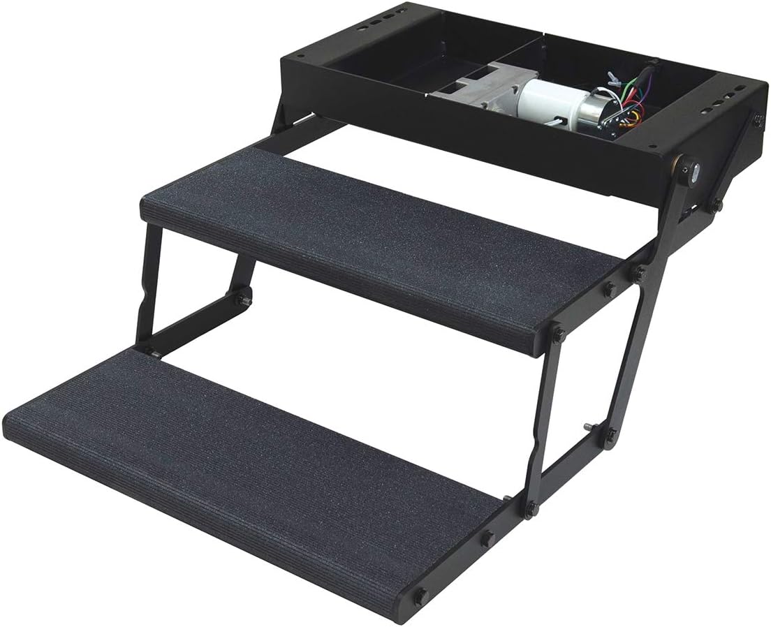 24" Double Power RV Step with Switch and Harness W134989