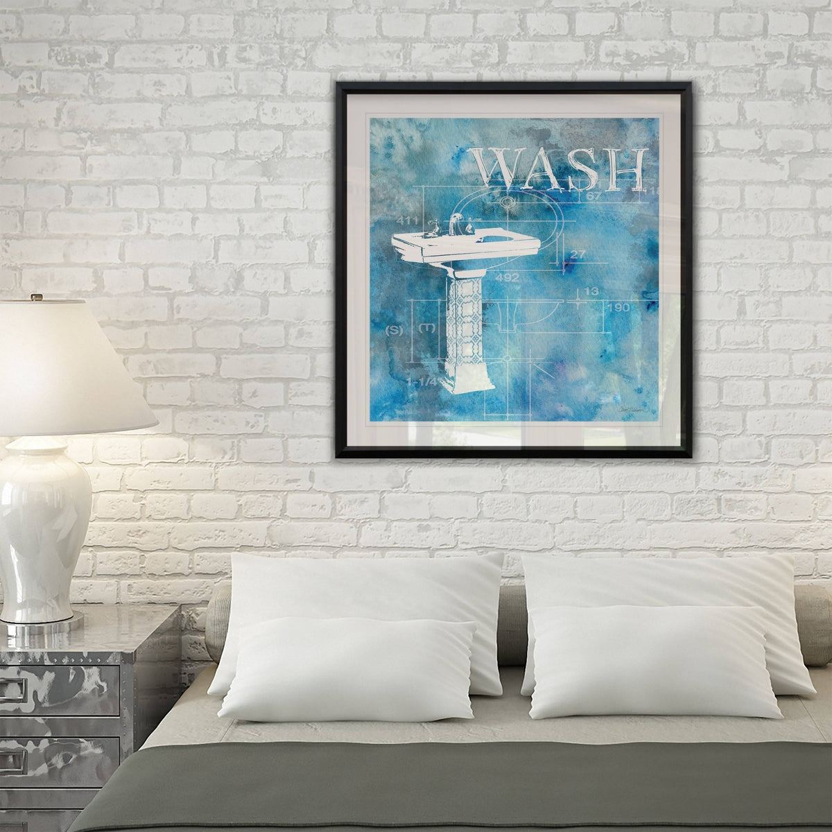 Framed Giclee Print 16x16 V10355
