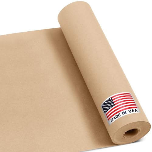 12" x 1200" Natural Kraft Paper Roll E350