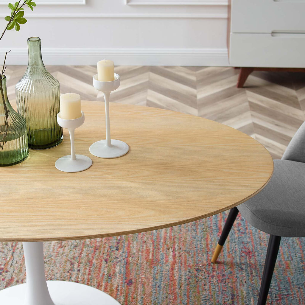 Oval Natural Wood Grain Dining Table G889659