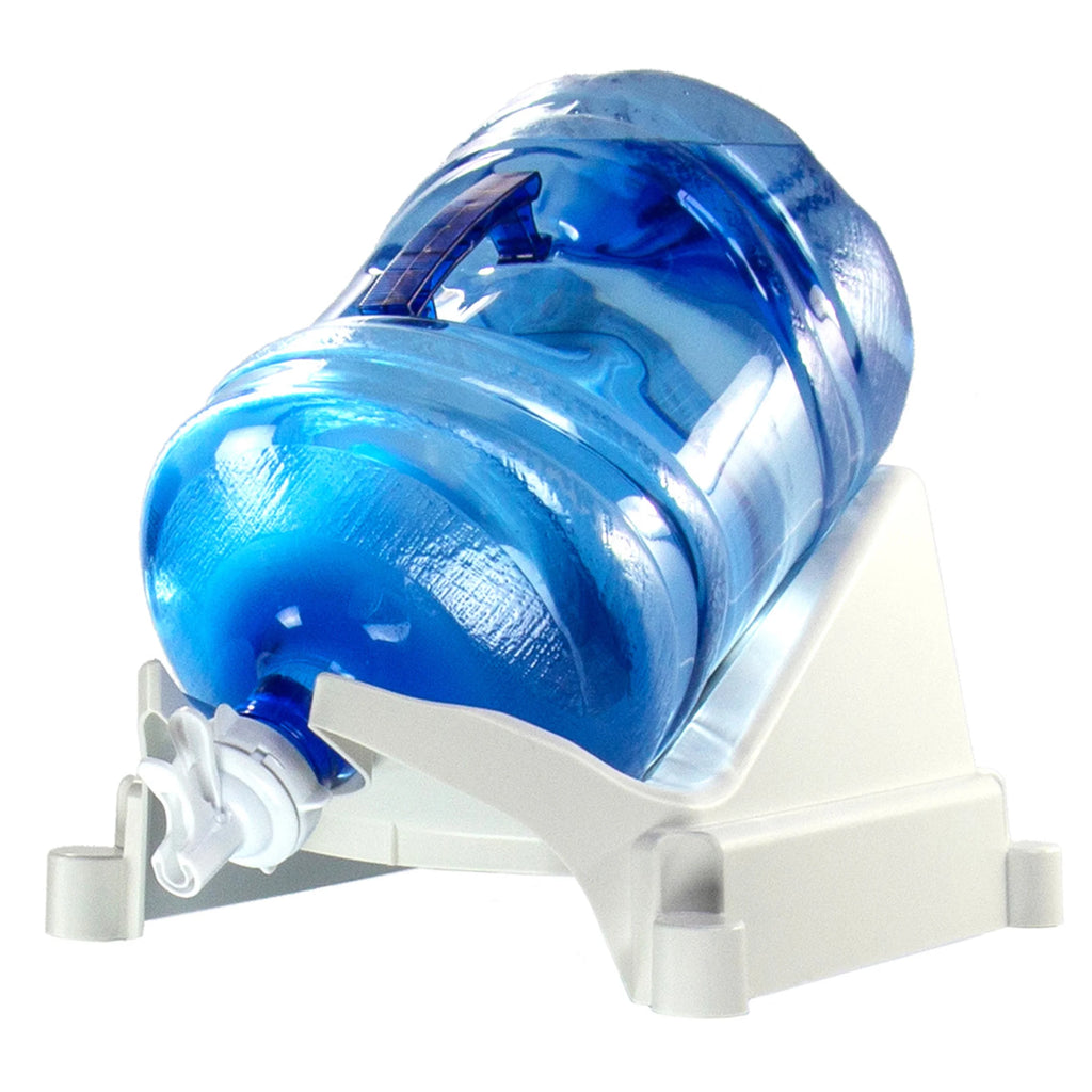 White Plastic Countertop Water Bottle Dispenser V528